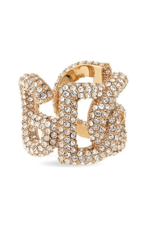 dolce gabbana ear cuff|Dolce&Gabbana Crystal Embellished DG Logo Ear .